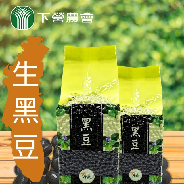 【農會】下營農會 生黑豆-600g-包(三包一組)