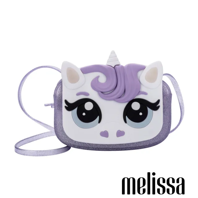 【Melissa】雙11 獨角獸造型側背包(紫色) 防潑水