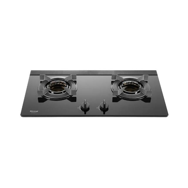 【林內】檯面式內焰玻璃雙口爐(RB-N2601GB基本安裝原廠保固)