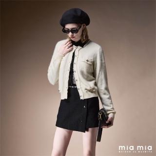 【mia mia】點點網紗貼袋上衣