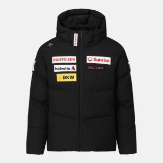 【DESCENTE】外套 男 羽絨外套 SWISS SKI HOODED DOWN JACKET 黑 SQ423SDJO3-BLK0