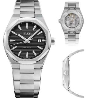 【MIDO 美度】Multifort 8 One Crown 機械腕錶-40mm 黑 M0555071105100
