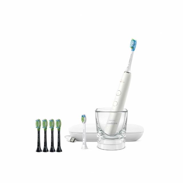 【Philips 飛利浦】官方直營 Sonicare 煥白閃耀智能音波震動牙刷/電動牙刷- HX9912/07 白鑽