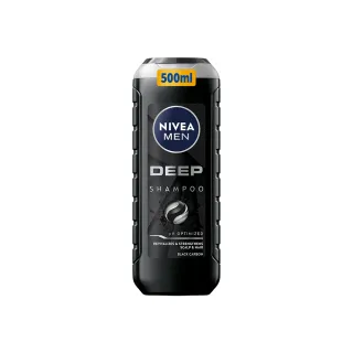 【NIVEA 妮維雅】男士深極炭持久淨油洗髮精500ml