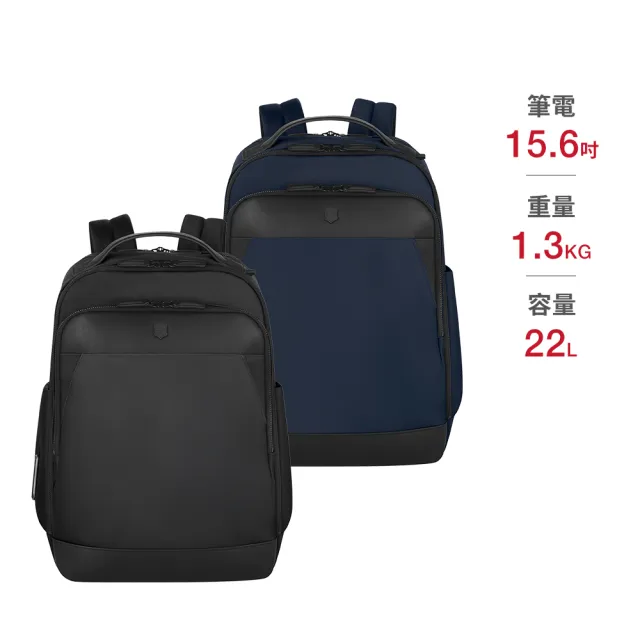【VICTORINOX 瑞士維氏】ALOX NERO 豪華後背包 多色任選