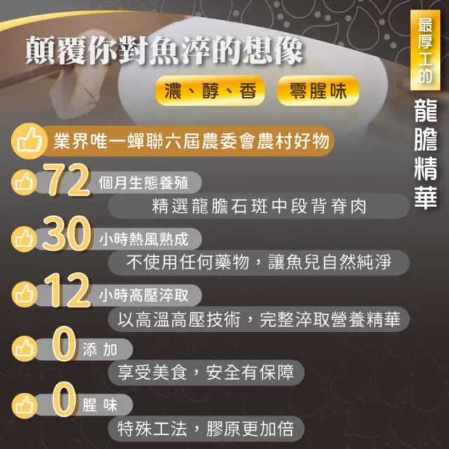 【蘇班長安心石斑】黃金暖薑龍膽膠原淬200g/包 30包/組(龍膽石斑 謝宜芳老師真心推薦 2026配方再升級)