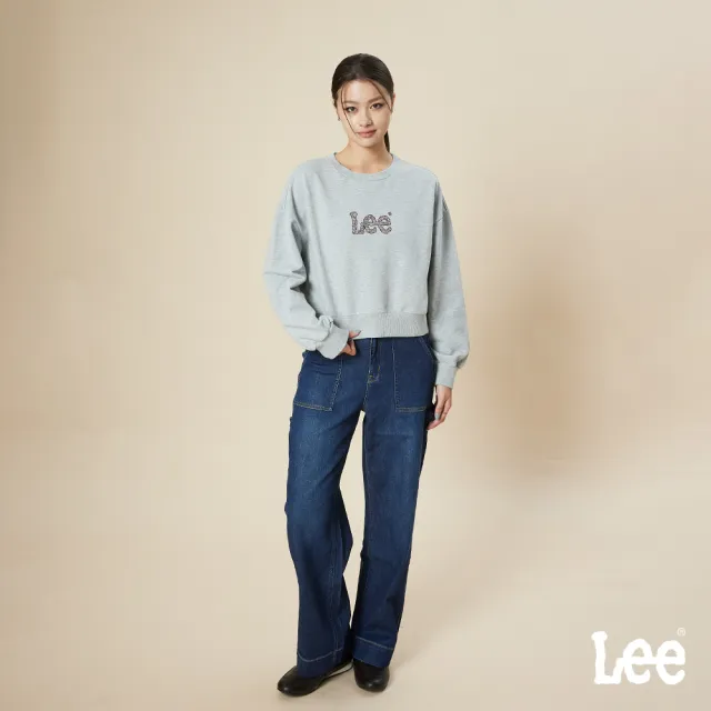 【Lee】女裝 牛仔褲 / 428 高腰舒適直筒 工作褲 深藍洗水 LB517106033
