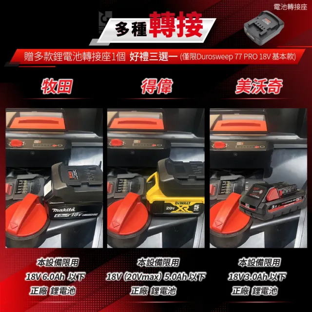 【Starmix 吸特樂】基本款商業手推電力驅動式渦輪雙循環清潔乾溼掃地機 無電池和充電器（77 Pro 18V）