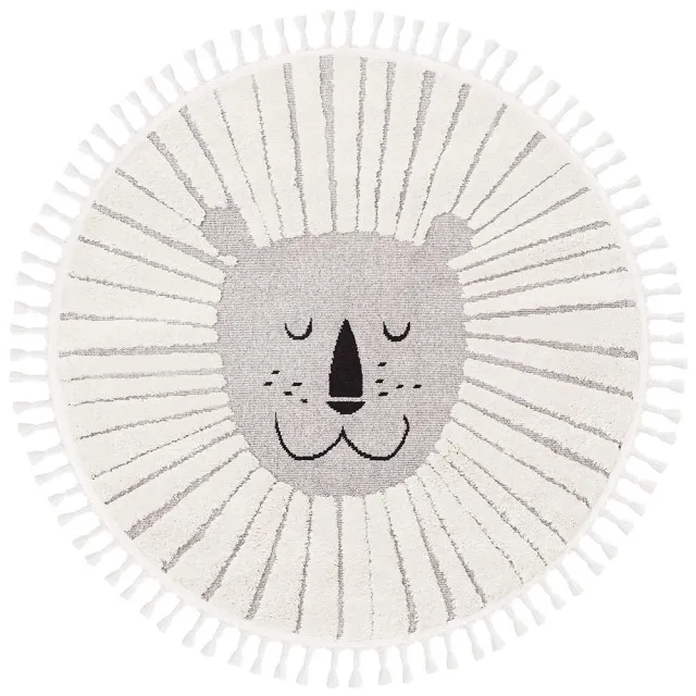 【Libby Home Decor】土耳其地毯－Libby Home Decor｜Bilbao Kids系列－午睡的獅子王(圓形)