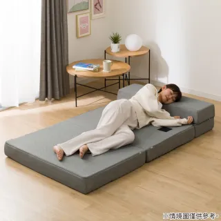 【NITORI 宜得利家居】◆折疊式沙發睡墊 LEVIN4 M2203 單人(折疊 沙發 睡墊 LEVIN)