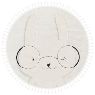 【Libby Home Decor】土耳其地毯-Libby Home Decor｜Bilbao Kids系列-書房裡的兔博士(圓形)