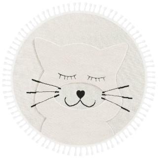 【Libby Home Decor】土耳其地毯-Libby Home Decor｜Bilbao Kids系列-夢裡的喵星人(圓形)