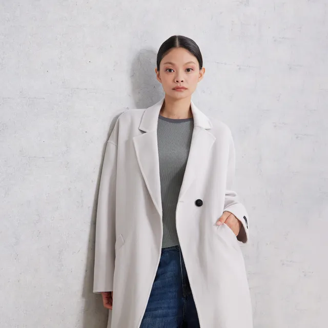 【giordano ladies】25FW oversizer剪裁手工大衣(02375506)