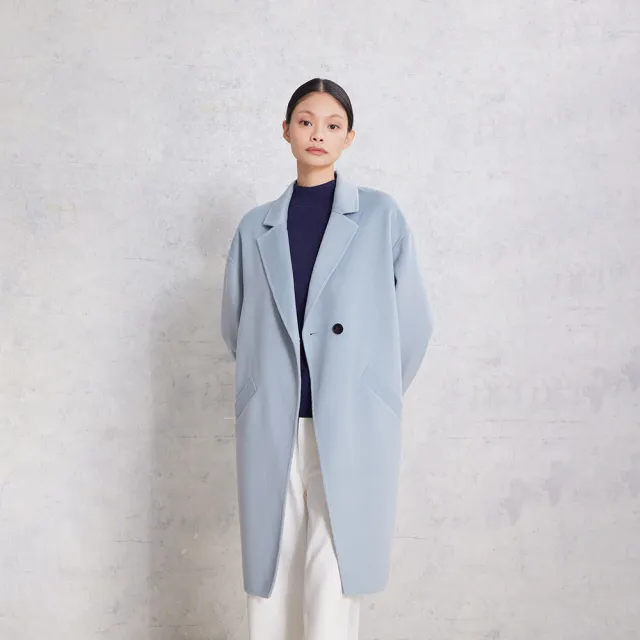 【giordano ladies】25FW oversizer剪裁手工大衣(02375506)