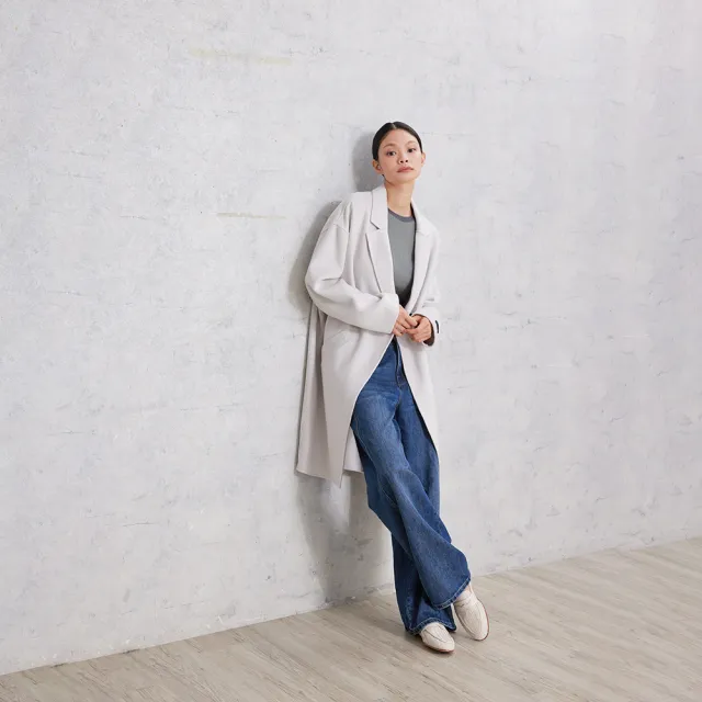 【giordano ladies】25FW oversizer剪裁手工大衣(02375506)