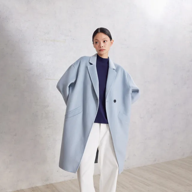 【giordano ladies】25FW oversizer剪裁手工大衣(02375506)