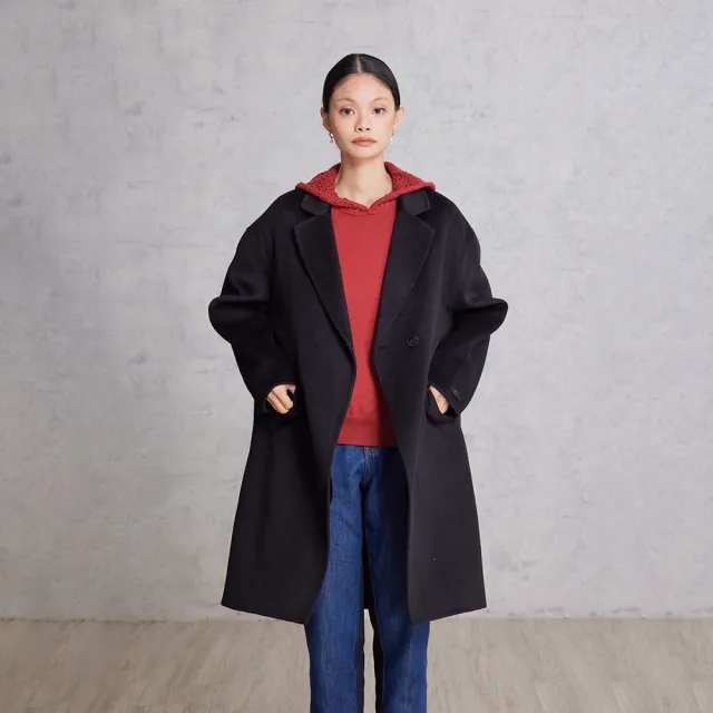 【giordano ladies】25FW oversizer剪裁手工大衣(02375506)