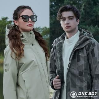 【ONE BOY】升溫科技蓄熱防水機能禦寒北極絨衝鋒衣(N232389)