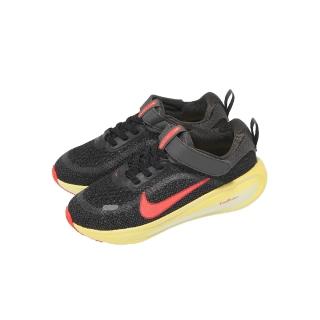 【NIKE 耐吉】慢跑鞋 Stellar Ride PSV 中童 小朋友 黑 橘 魔鬼氈 緩震 HQ3267-006