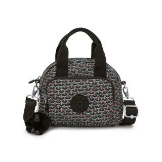 【KIPLING官方旗艦館】幾何印花輕巧手提斜背兩用包-DEFEA MINI