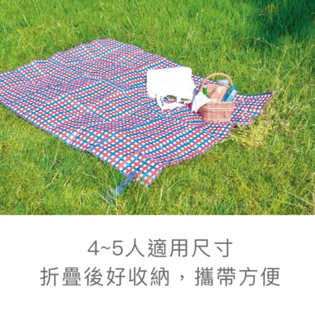 防水野餐墊 175x150cm(日本進口 沙灘墊 輕量 折疊)