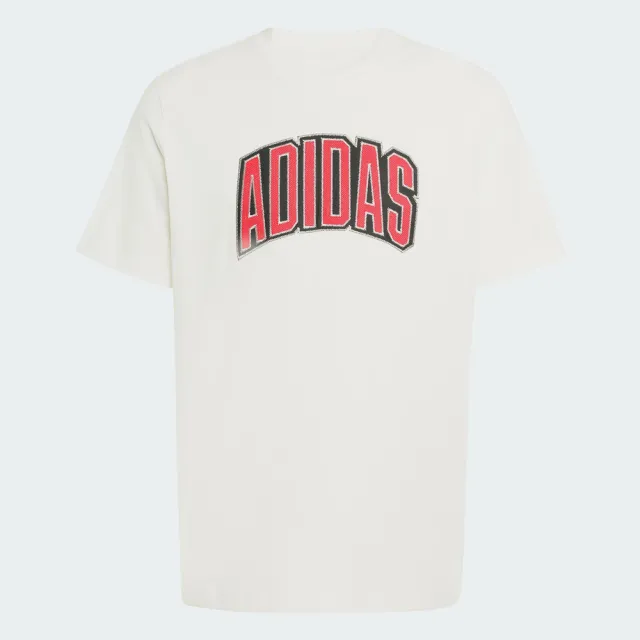 【adidas 愛迪達】M Stad Colleg T 男 T恤 運動上衣 休閒短袖 米 紅 亞版(KB4928)