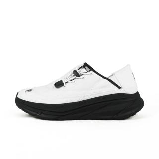 【FILA】Quilted 男 休閒鞋 懶人鞋 麵包鞋 套入式 無鞋帶 白 黑(1-C346A-110)