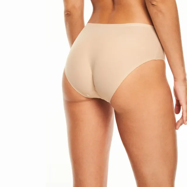 【Chantelle 仙黛爾】Soft Stretch.涼感透氣四角無痕女內褲 黑膚粉色可選.26440_0WU(超強彈力包覆)