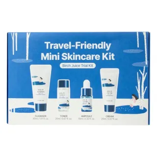 【roundlab】白樺樹保濕旅行組 (洗面乳30ml+化妝水20ml+安瓶10ml+乳霜20ml)