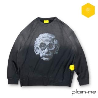 【plain-me】Self Service Society 大學T 長Tee Tee 長袖 水洗長袖 愛因斯坦 3SB0107-261