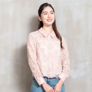 【perng yuh 芃諭名品】日光花暖 兩件式 刺繡蕾絲 襯衫(2026 SS Collection｜5A春夏新品上市)