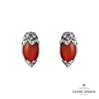 【Georg Jensen 喬治傑生】2026 HERITAGE 夾式耳環 (氧化純銀 紅玉髓)