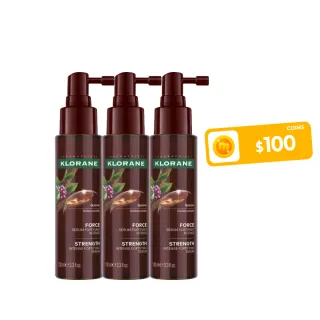 【KLORANE 蔻蘿蘭】官方直營 植萃養髮強韌精華液100ml(升級版)3入組