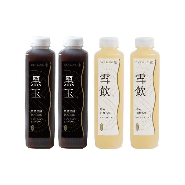 【O卡桑】無糖低卡組1000mlx4(白木耳露*2、黑木耳露*2)
