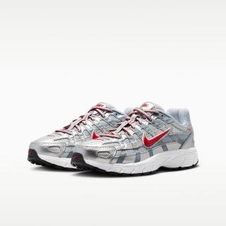 【NIKE 耐吉】運動鞋 休閒鞋 中大童鞋 女鞋 NIKE P-6000 GS 緩震 透氣 抓地 銀 灰(HV5064016)