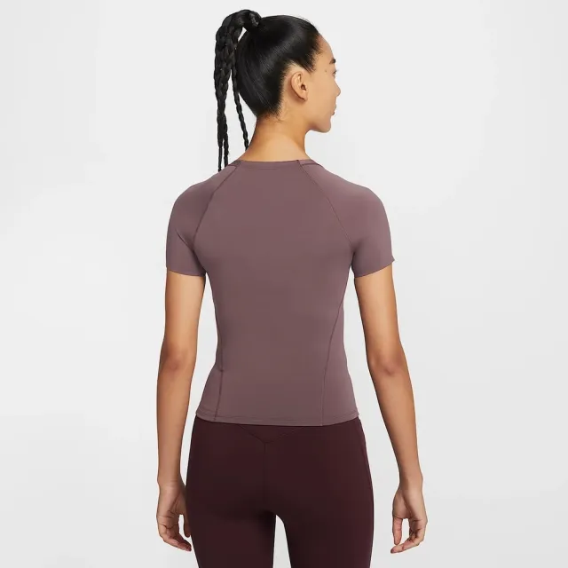 【NIKE 耐吉】短袖上衣 女 AS W NK DF UNVRSA SS TOP SNL 運動 休閒 紫色 (IO1272502)
