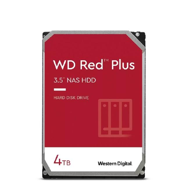 【WD 威騰】紅標 Plus 4TB 3.5吋 5400轉 128MB NAS 內接硬碟(WD40EFZZ)