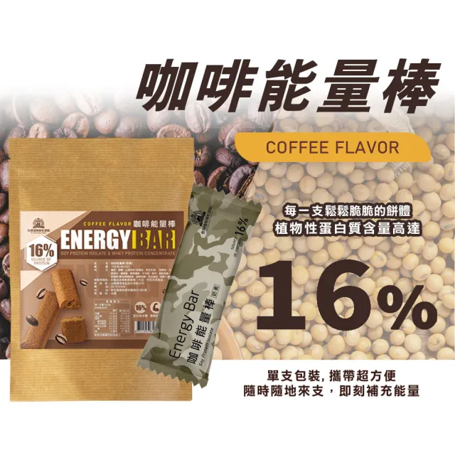 【餅乾學院】蛋白能量棒任選3入組(蛋黃口味/咖啡口味/能量補給/登山露營)