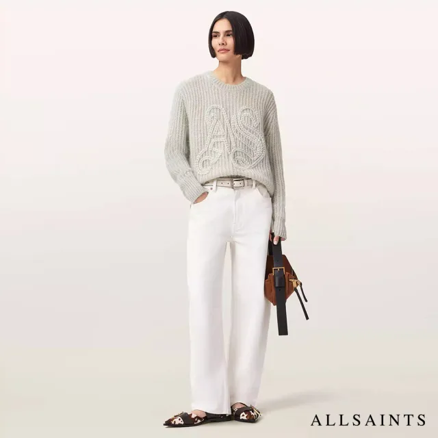 【ALLSAINTS】CHAIN AS 羊毛針織上衣-灰 W039KE (常規版型)