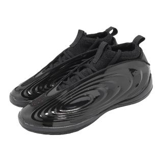 【adidas 愛迪達】籃球鞋 Harden Volume 10 男鞋 HellCat 亮皮 黑 哈登 JR1598