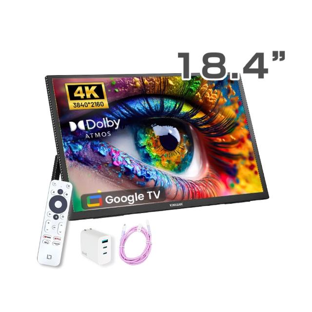 REAICE 18.4 是一款 IPS 面板的 4K 解析度螢幕，尺寸小於 20 吋，螢幕為平面設計，支援 Type C 介面輸入，無 HDR 功能，螢幕更新率為 100Hz 以下，適合用於高畫質顯示需求。