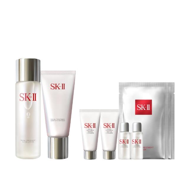 【SK-II】亮采潔面雙重組(化粧水230ml+潔面乳120g/保濕化妝水)