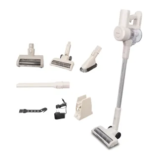 【THOMSON】無線手持吸塵器 TM-SAV72D(無刷馬達/18 Kpa 大吸力/震動拍打除蟎刷/免耗材/自站立)