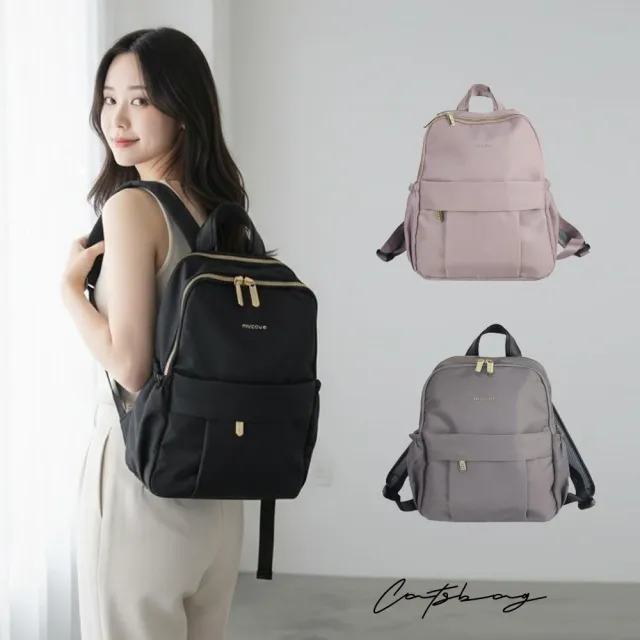 【Catsbag】雙11 雲朵多口袋防潑水後背包 小後背包 女生後背包 ( A4不能放) 676