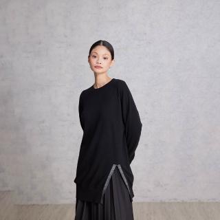 【giordano ladies】25FW 前衩長版上衣(02355587)