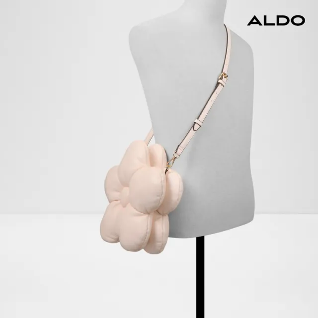 【ALDO】FFLOWERPUFF-澎澎花朵造型斜背包(粉色)