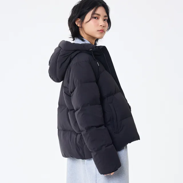 【5th STREET】女裝 羽絨外套 保暖外套 黑色(510606)