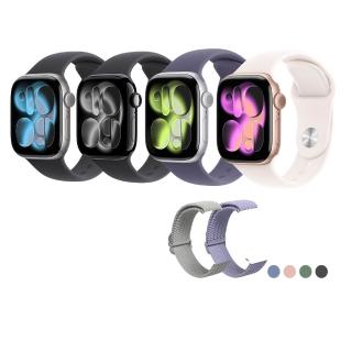 犀牛盾編織錶帶組【Apple】Apple Watch Series 11 GPS+行動網路 42mm(鋁金屬錶殼搭配運動型錶帶)