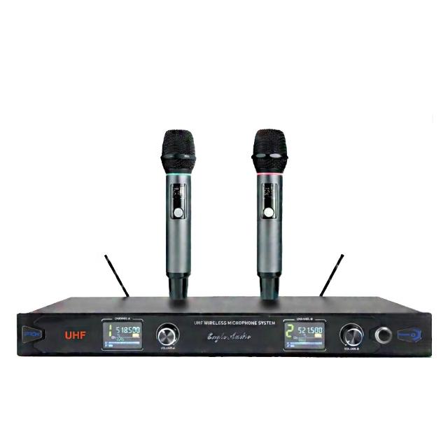 【EAGLE 美國鷹】一對二UHF無線麥克風組 EWM-H438U
