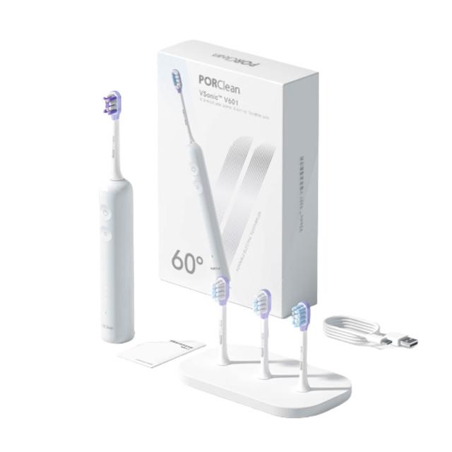 【PORClean 寶可齡】VSonic V601 V幅音波電動牙刷(白色)